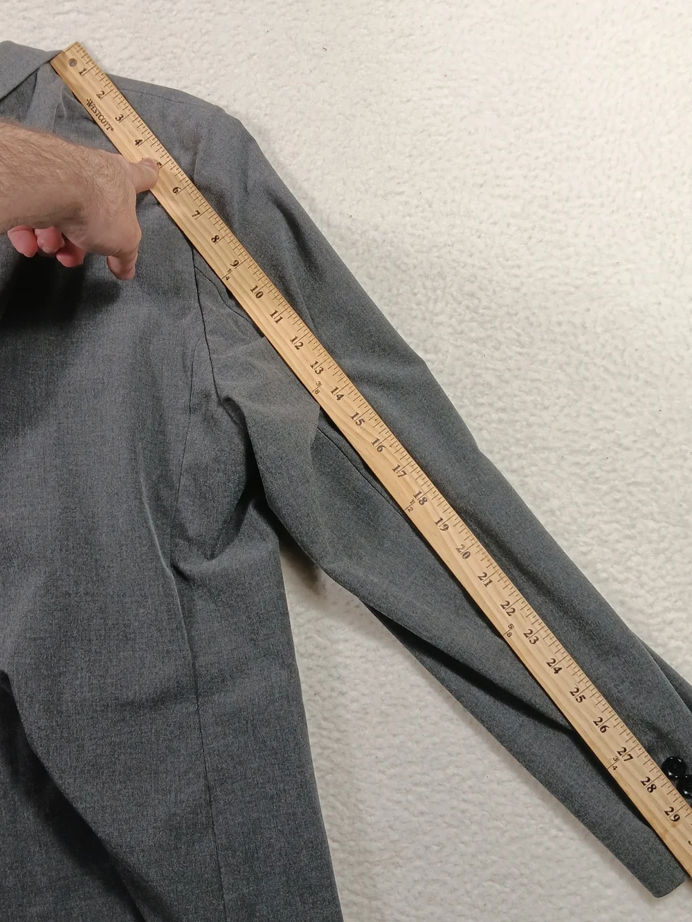 J Crew Blazer Mens 46r Gray Thompson Performance Suit Jacket Slim Fit 2 Button